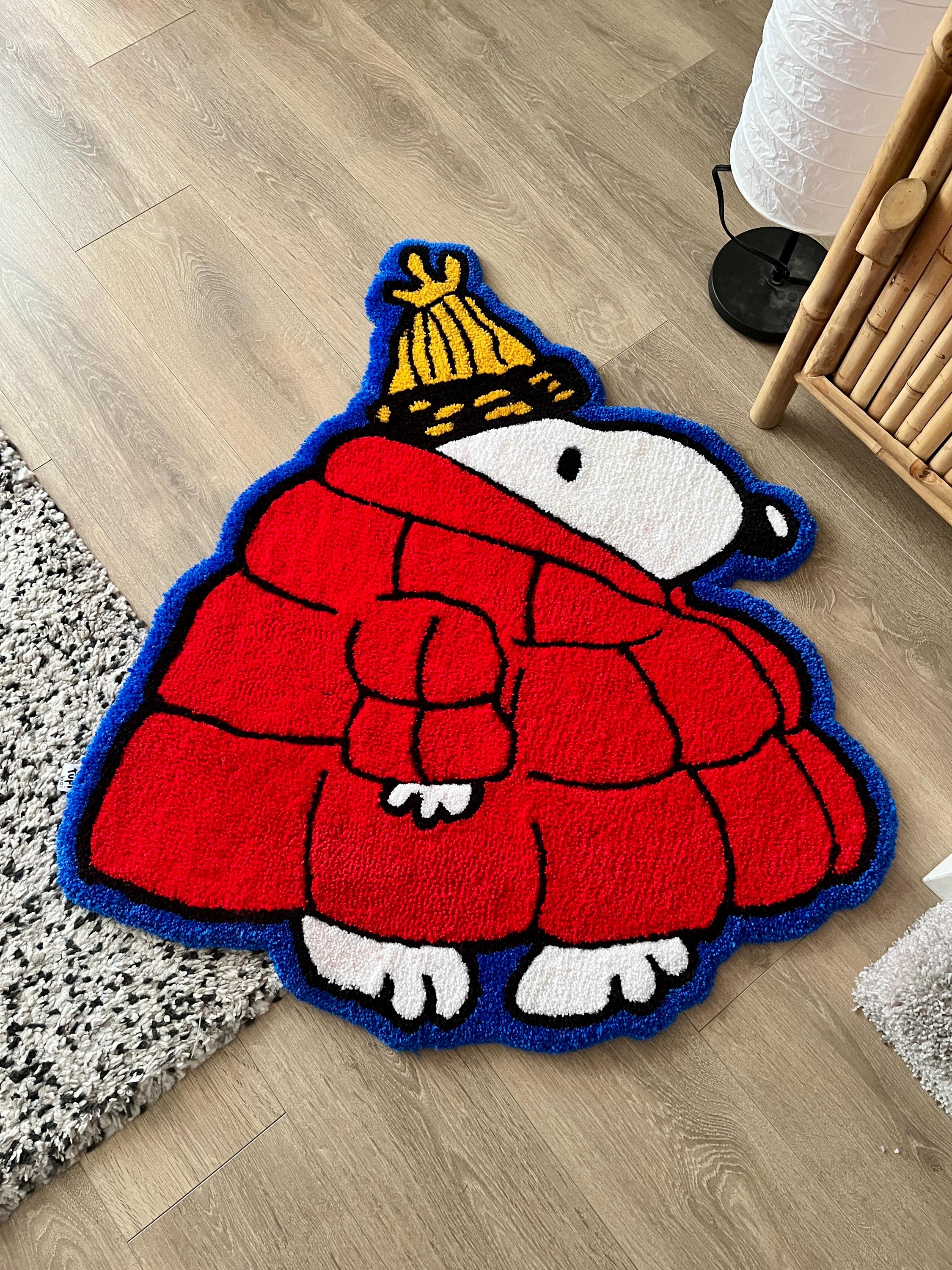 ラグ・カーペット peanuts&co Mr BEER HAND MADE RUG Amazon | スヌーピー カーペット 長方形 ラグマット ラグ 絨毯