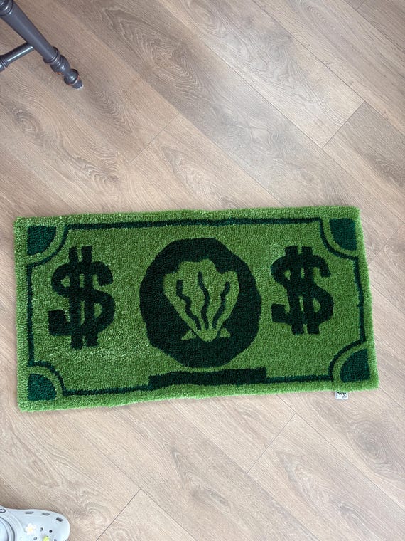 Mr Krabs Dollar Hand-tufted Custom Rug