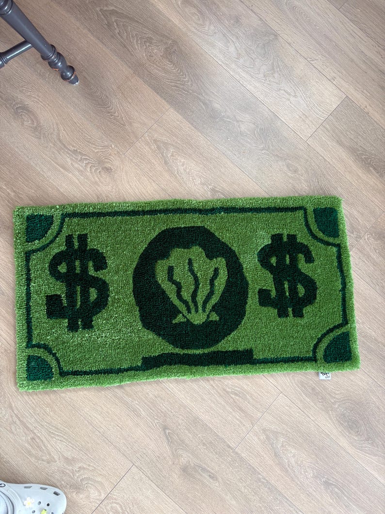 Mr Krabs Dollar Hand-tufted Custom Rug image 1