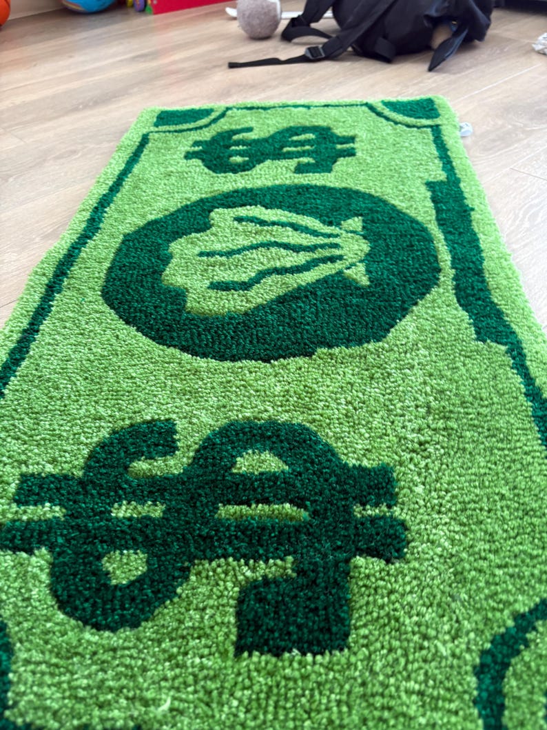 Mr Krabs Dollar Hand-tufted Custom Rug image 2