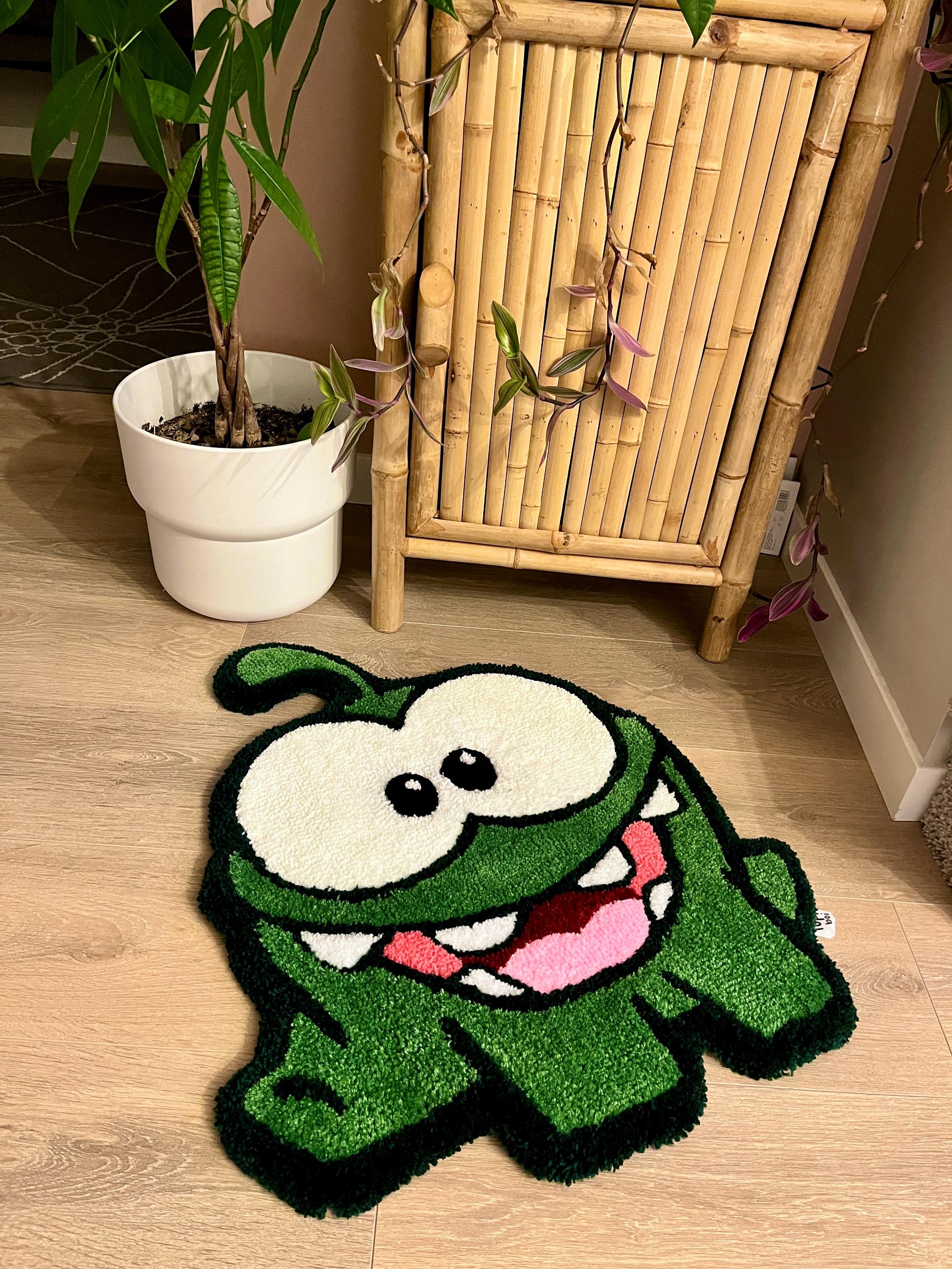 Om Nom Cut the Rope Hand-tufted Custom Rug - Etsy