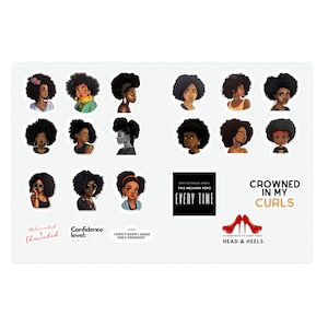 Black Girl Sticker Sheet
