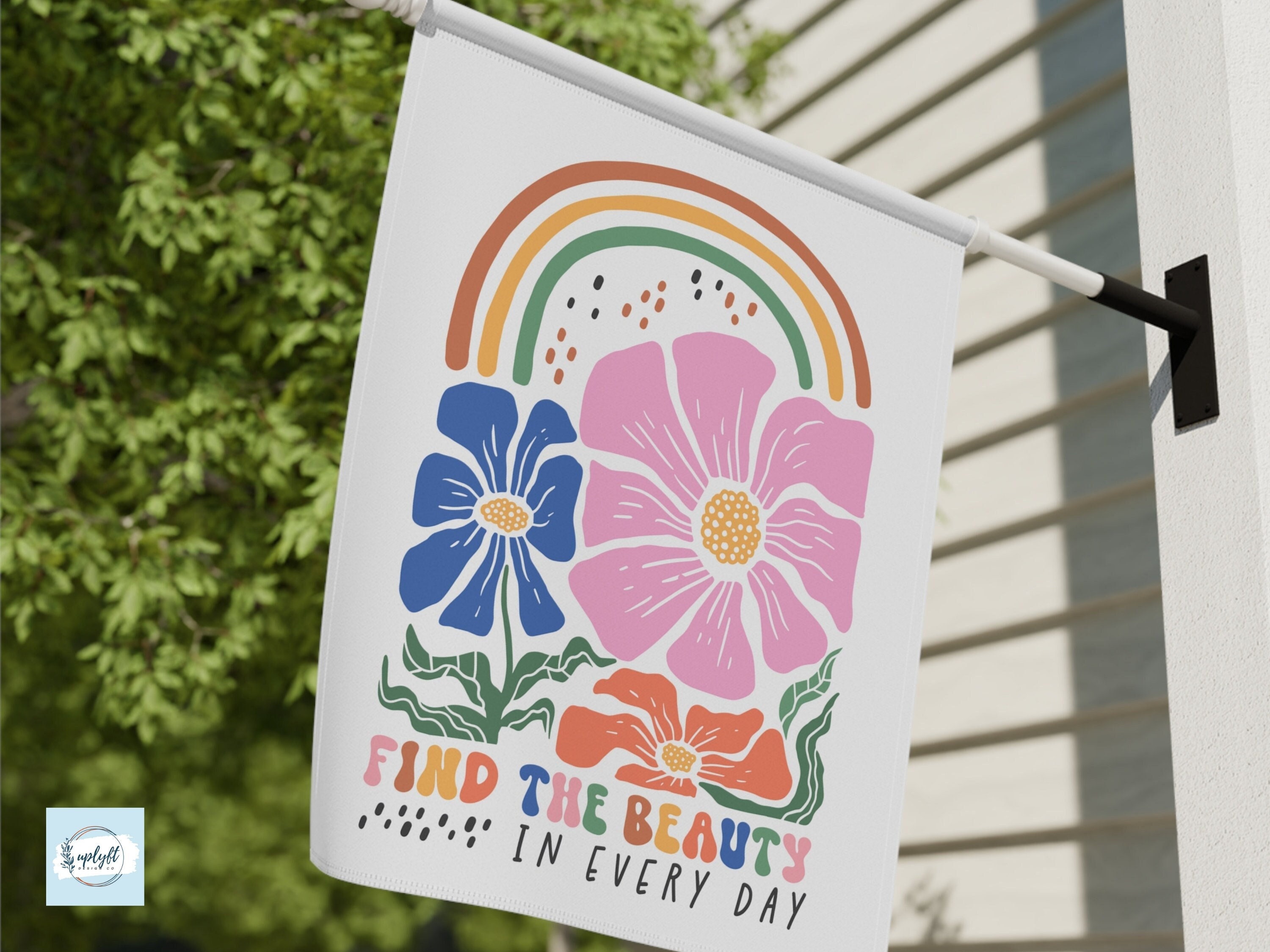 Discover Floral Inspirational Summer House Flag