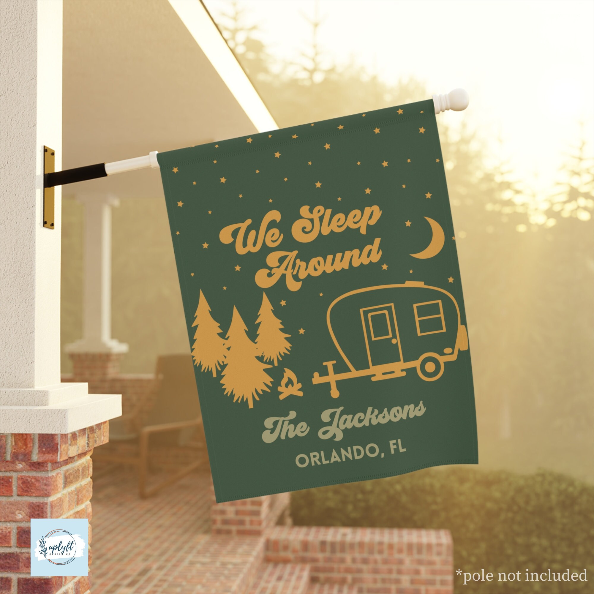 Discover Funny Personalized Camping Flag, Camping House Flag for Camper