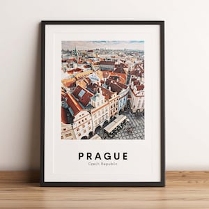 Stampa di viaggio di Praga, Poster di viaggio di Praga, Repubblica Ceca, Repubblica Ceca stampa, Repubblica Ceca Poster, Europa, stampa di viaggio in Europa