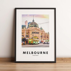Melbourne Print DIGITAL DOWNLOAD, Melbourne Poster, Melbourne Travel Poster, Australia Travel Poster, Australia Travel Print, Printable