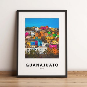 Guanajuato travel print, Guanajuato travel poster, Brazil print, Brazil poster, South America travel print, Printable, Download