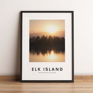 Elk Island National Park Print, Elk Island National Park Poster, Canada National Parks, Canada Travel Poster, Elk Island National Park