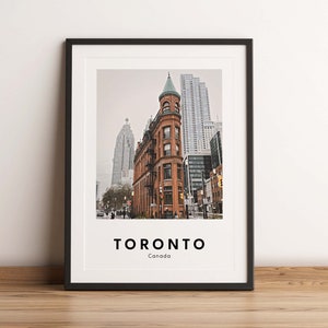 Impressão de viagens de Toronto, pôster de viagens de Toronto, impressão do Canadá, pôster do Canadá, Toronto, Canadá, para impressão, download