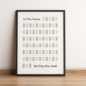 Disc Golf Print, Disc Golf Art, Disc Golf, Disc Golf Poster, Frisbee Golf Print, Disc Golf Gift, Frisbee Golf Gift, Imprimible, Descargar