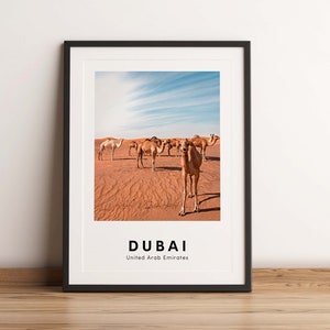 Dubai Travel Print, Dubai Travel Poster, United Arab Emirates, Dubai Photography, Download, Printable,