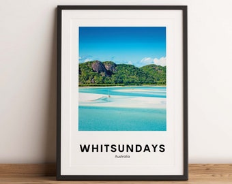 Whitsundays Islands Photography Print, Travel Poster (Digital Download)