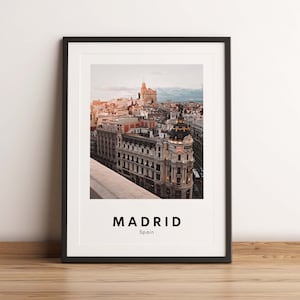 Madrid Print, Madrid Poster, Spain Wall Art, Travel Poster
