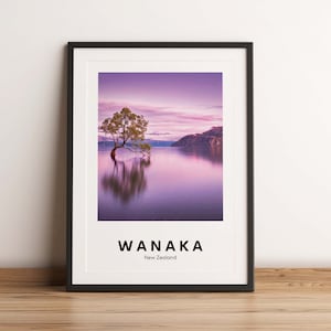 Wanaka Art Print, Wanaka Travel Poster, Wanaka Wall Art, Wanaka Photography, Wanaka, New Zealand travel poster, New Zealand photography