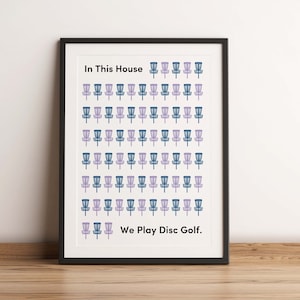 Disc Golf Print, Disc Golf Art, Disc Golf, Disc Golf Poster, Frisbee Golf Print, Disc Golf Gift, Frisbee Golf Gift, Imprimible, Descargar