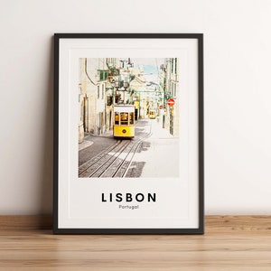 Impressão de Lisboa, pôster de Portugal, arte de parede de Lisboa, pôster de viagens