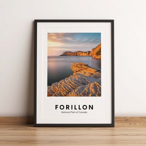Forillon National Park Print, Forillon National Park, Canada National Parks, Canada Travel Poster, Canada, Forillon National Park Poster