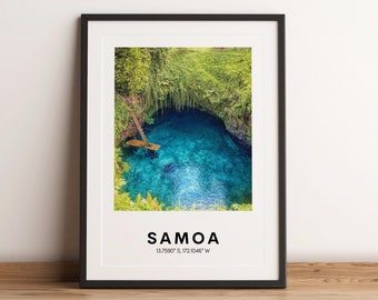 Samoa Travel Photo Print, Pacific Island Wall Art (Digital Download)