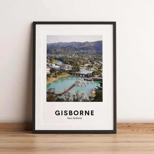 Gisborne Art Print, Gisborne Poster, Gisborne Wall Art, New Zealand poster, New Zealand, East Coast Gisbourne, Digital Download, Printable