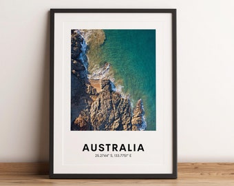 Australia Coastal Photo Print, Travel Poster (Digital Download)