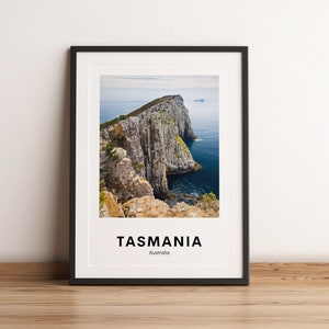 Tasmanien Druck, Australien Wandkunst, Cape Huay, Australien Reiseposter, Tasmanien Geschenk, Tasmanien Poster, Tasmanien Foto, Download, druckbar