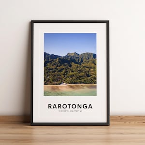 Rarotonga Print Digital Download, Rarotonga Travel Poster, Rarotonga Wall Art, Rarotonga, Rarotonga Photo, Pacific Islands, Printable