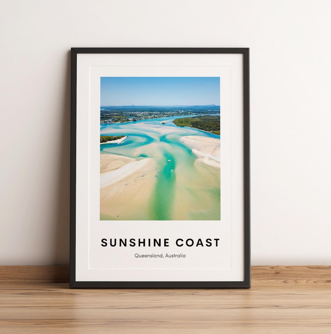 Sunshine Coast Art Print Sunshine Coast Travel Poster Noosa Etsy