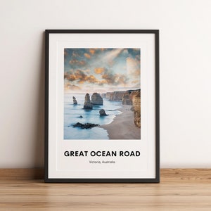 Great Ocean Road Kunstdruck, Australien Reise Poster, Australien Wandkunst, Ozean Fotografie, Australien Poster, digitaler Download, bedruckbar