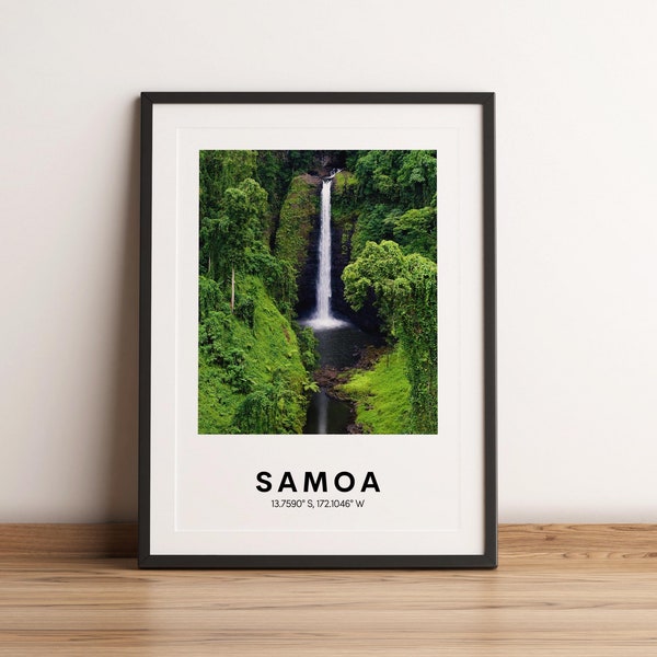 Samoa Print Digital Download, Samoa Travel Poster, Samoa Wall Art, Samoa, Samoa Photo, Pacific Islands, Printable