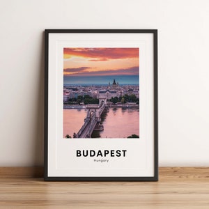 Budapest Travel Print, Hungary Travel Poster, Budapest Wall Art, Budapest Travel Poster, Printable, Digital Download
