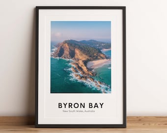 Byron Bay Print Digital Download , Byron Bay Travel Poster, Byron Bay Wall Art, Byron Bay Printable, Australia travel poster, Australia