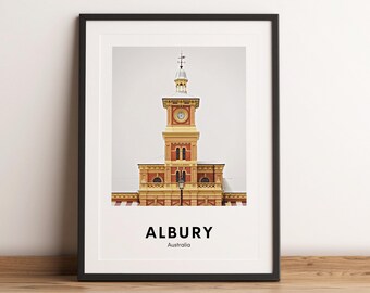Albury Australia Travel Poster Print (Digital Download)