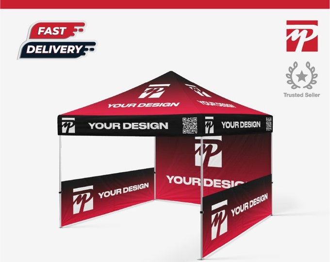 Replacement Graphics Only - Tent With Logo 10' x 10' main image 0