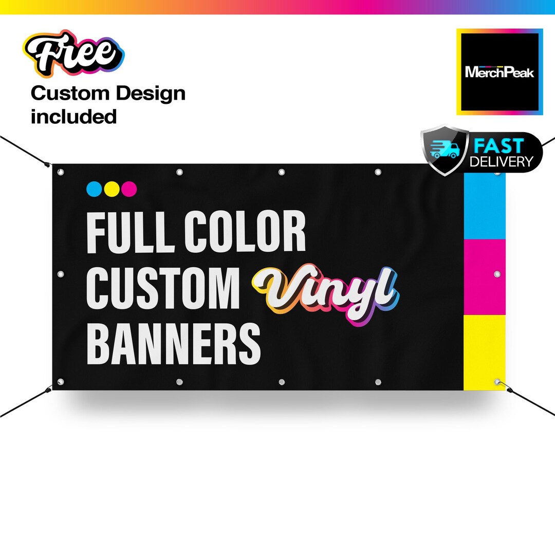 Full Color Custom Vinyl Banners Next Day Production Business