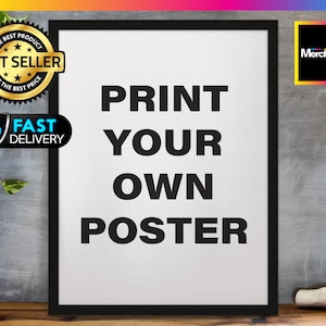 Custom Poster Printing | Next Day Production - Personalized Poster - Movie Poster - Family Photo Poster - Wedding Poster -