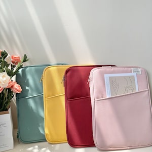 Solid Color Colorful iPad Sleeve 11 13 Laptop Sleeve Lined Bag 11 13 inch Macbook pro Sleeve High Quality Laptop Sleeve Bag, New Work Gift