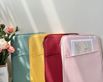 Solid Color Colorful iPad Sleeve 11 13 Laptop Sleeve Lined Bag 11 13 inch Macbook pro Sleeve High Quality Laptop Sleeve Bag, New Work Gift