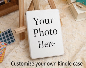 Créez votre propre coque Kindle avec une couverture de livre OU votre propre photo Coque Kindle neuve 2022 de 6 po., housse Kindle personnalisée, 5 coques Kindle Oasis Scribe