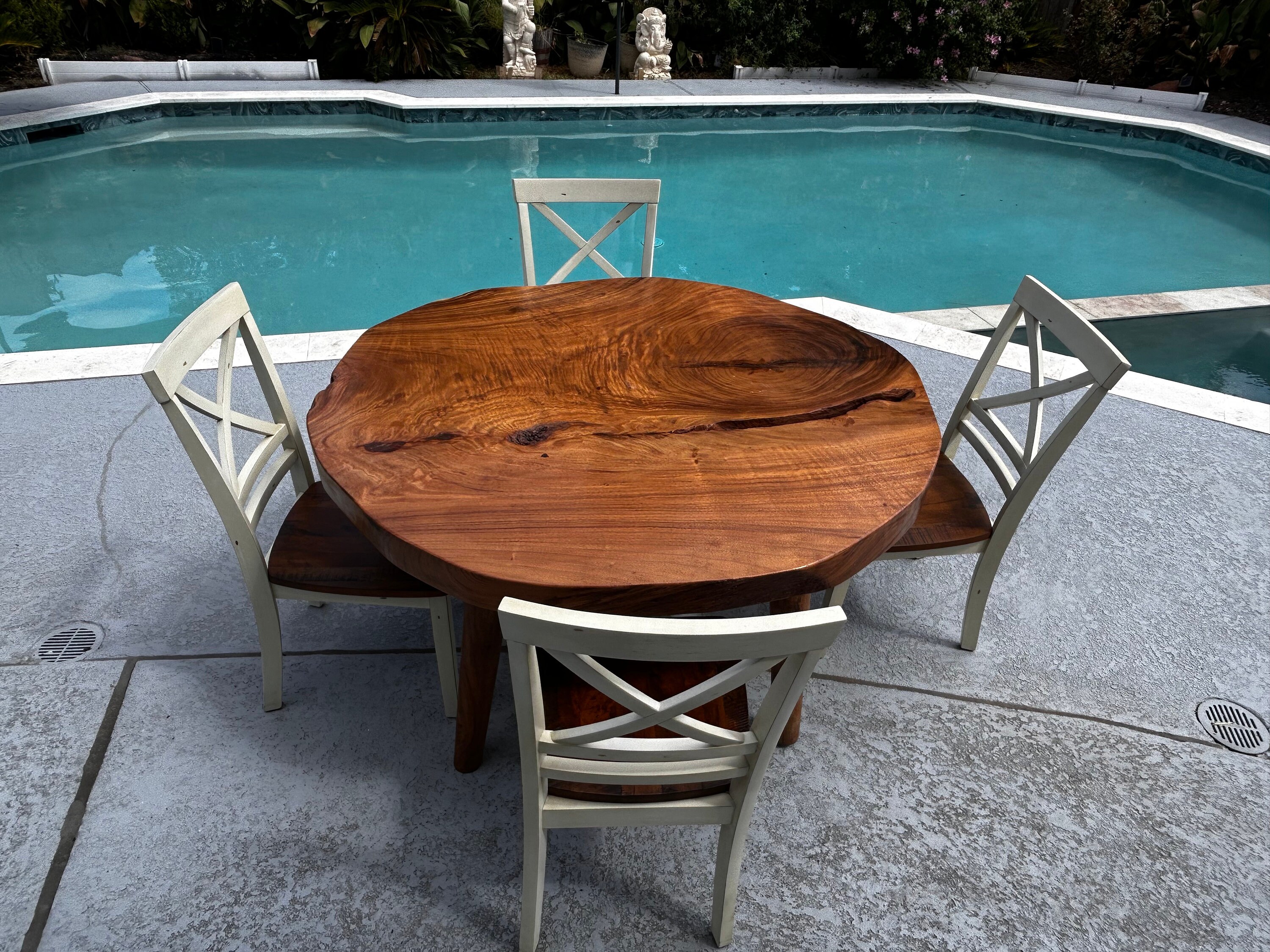 Live Edge Round Table 51l51w31h Etsy