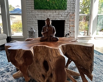 Solid Teak Root Coffee table