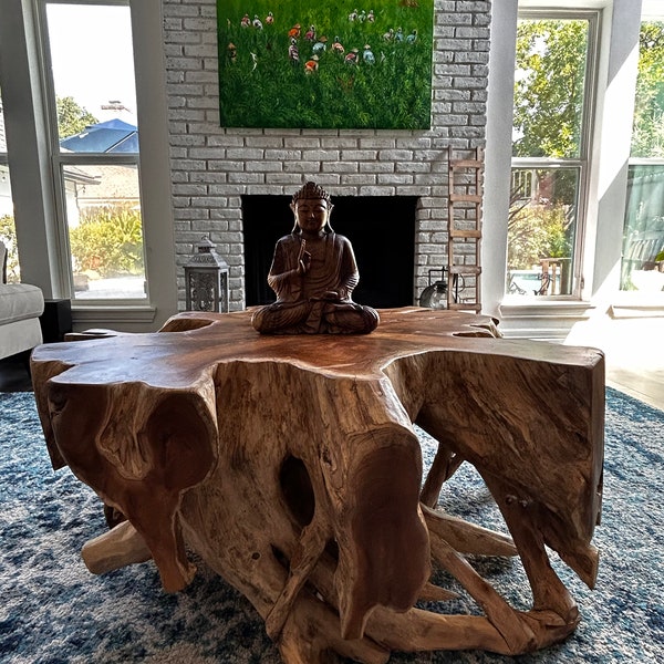 Solid Teak Root Coffee table