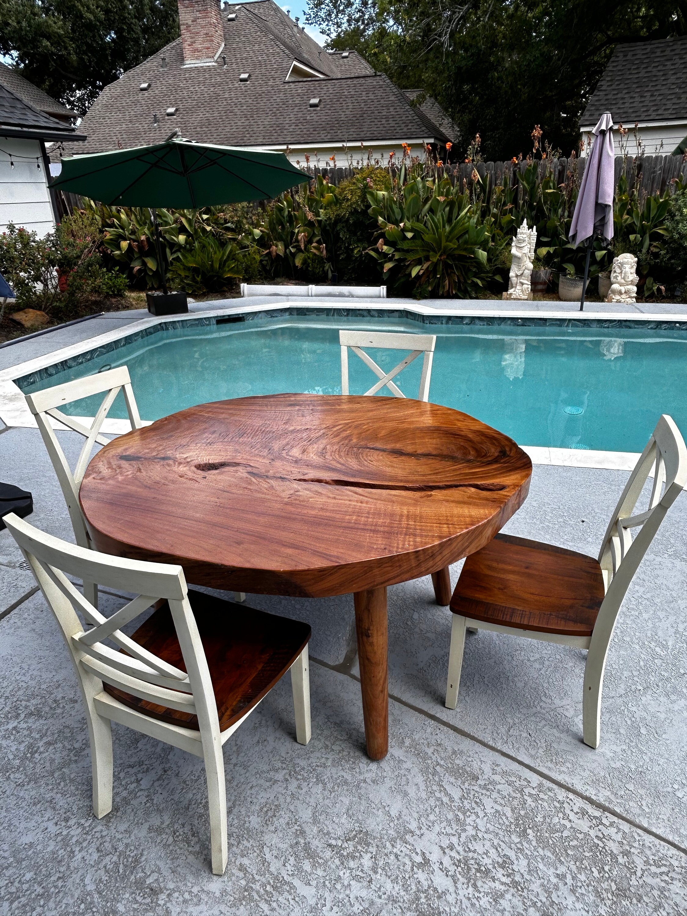 Live Edge Round Table 51l51w31h Etsy