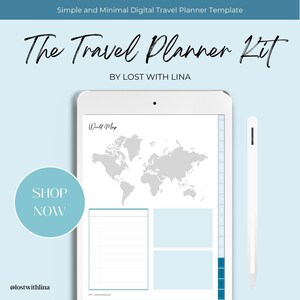 The Digital Travel Planner | Travel Journal Vacation Planner | Trip Itinerary Planner