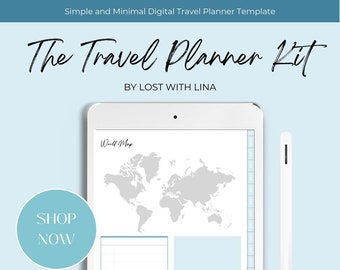 The Digital Travel Planner | Travel Journal Vacation Planner | Trip Itinerary Planner