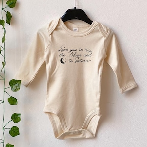 Love You To The Moon And To Saturn Bodysuit, Love You To The Moon Bodysuit, Baby Shower Gift, Gift for a Fan, Taylor inspo