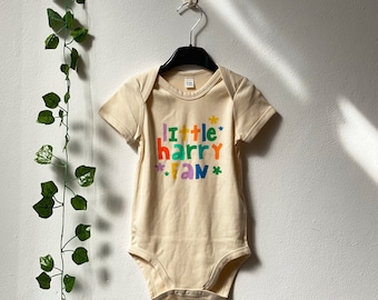 Little Harry Fan Onesie® - Custom Gift for a Fan - Retro Style Design Bodysuit, Harry Bodysuit