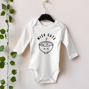 Miso Cute Baby ONESIE®, Funny Baby Bodysuit, For Baby Shower Gift, Foodie Baby Gift, Natural bodysuit, Cute baby clothes, Funny onesie
