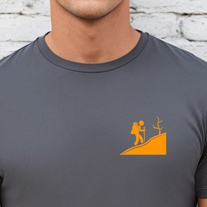 Hiking shirt, Graphic Tees for Men, Retro Shirts for Men, Hiking Lover Top, Good Vibe Shirt, Colorful walking tee