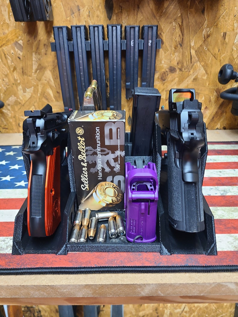 Range Buddy / Safe Buddy – 2‑Pistol & 6‑Magazine Organizer image 2