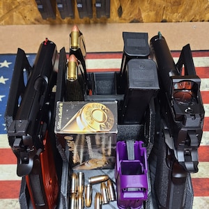 Range Buddy / Safe Buddy – 2‑Pistol & 6‑Magazine Organizer image 1